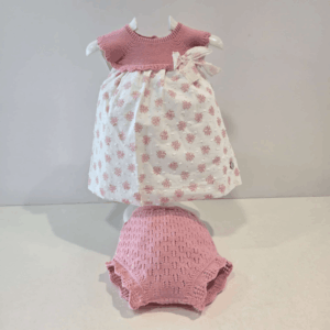 Vestido punto tela y braga punto mimosa paz primavera verano