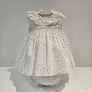 Vestido y braguita nido de abeja Paz Rodríguez verano