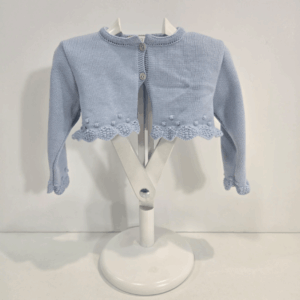 Chaqueta niña corta azul cielo colección Alaia primavera verano