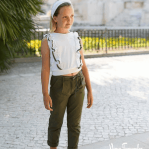 Conjunto camiseta con pantalón largo colección olivo verano