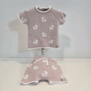 Conjunto jubón con pantalón magnolia niña patitos verano