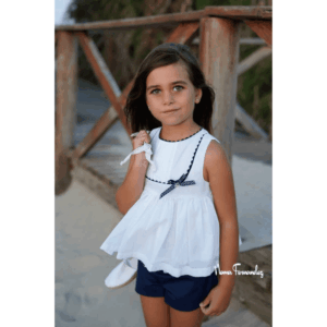 Conjunto short mas blusón niña colección olmo primavera verano