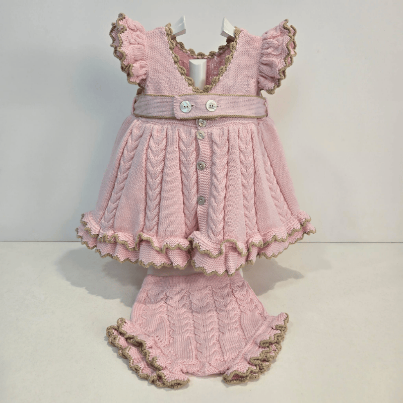 Jesusito dos lazos en rosa y camel raigo1 primavera verano