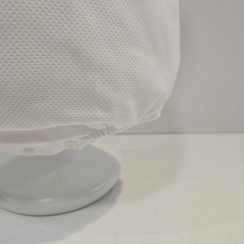 Pelele punto azul piqué blanco con bodoques primavera verano