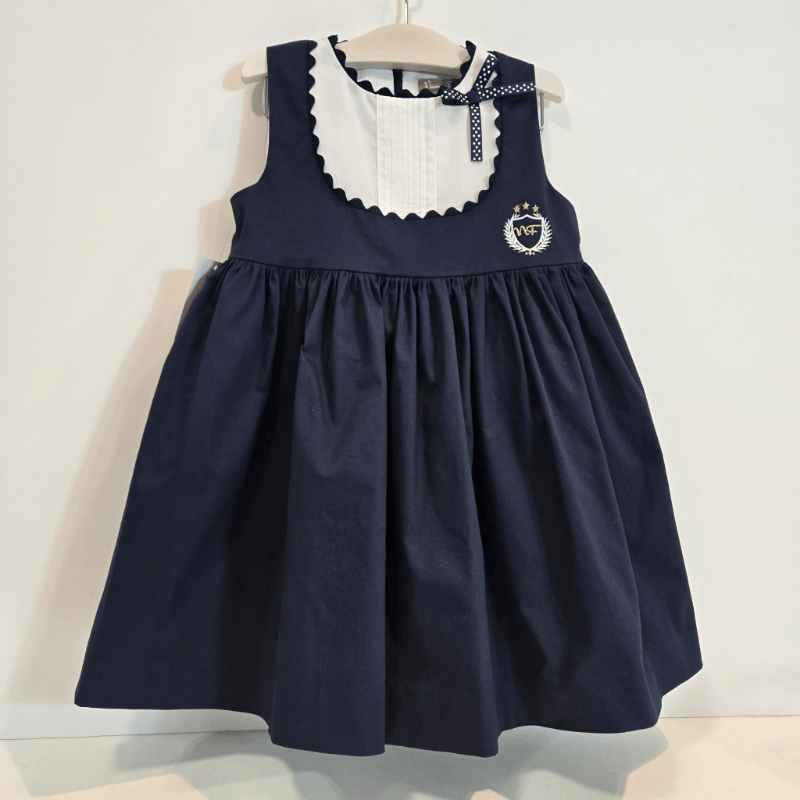 Vestido colección olmo azul y blanco primavera verano