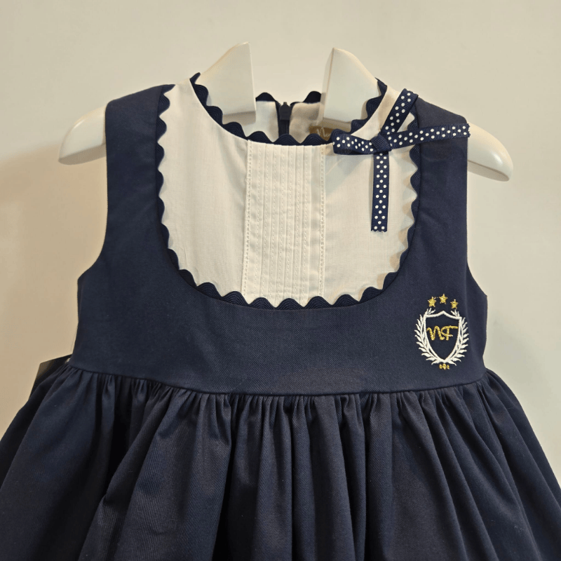 Vestido colección olmo azul y blanco primavera verano