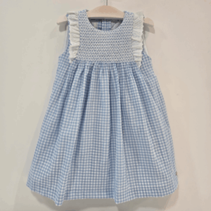 Vestido cuadros con nido de abeja colección anade verano