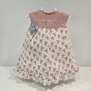 Vestido cuerpo punto falda tejido estampado koalas verano