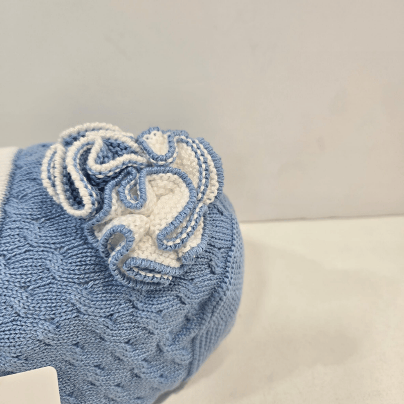 Capota colección clavel en punto con moña rizada Rahigo verano