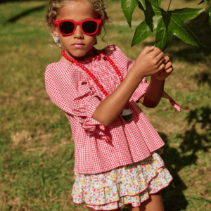 Conjunto Blusa manga abullonada mas braga estampada Rocío 26