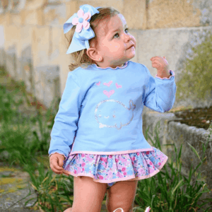 Conjunto sudadera con braguita transfer primavera verano 26