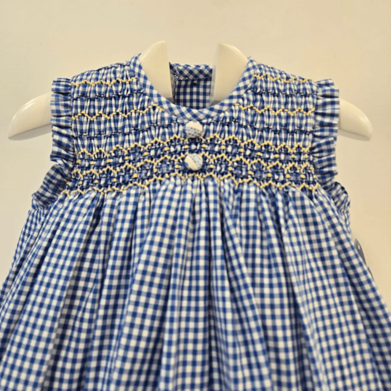 Jesusito cuadro vichy azul con nido La Peppa verano 26