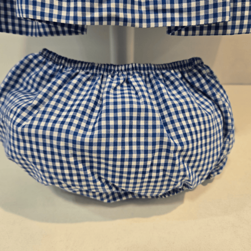 Jesusito cuadro vichy azul con nido La Peppa verano 26