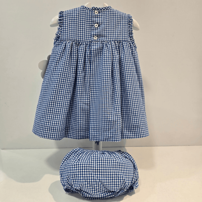 Jesusito cuadro vichy azul con nido La Peppa verano 26