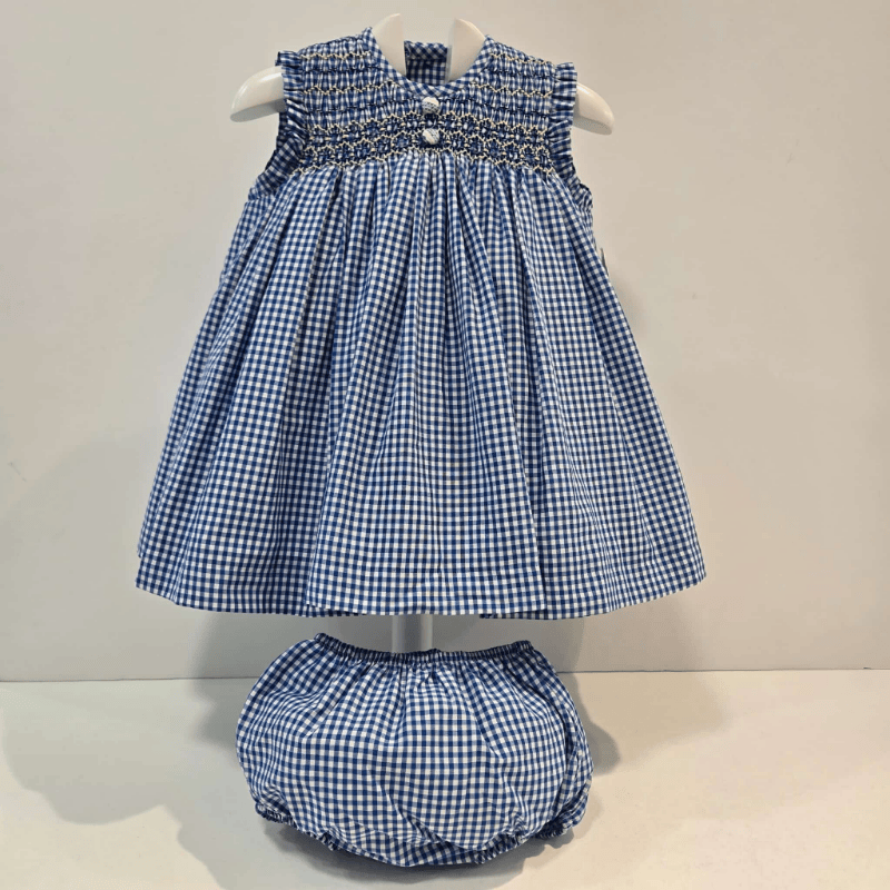 Jesusito cuadro vichy azul con nido La Peppa verano 26