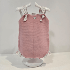 Pelele corto tirante rosa palo Martín Aranda primavera verano