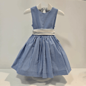 Vestido cuadro vichy azul La Peppa primavera-verano 26
