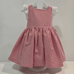 Vestido cuadro vichy rojo La Peppa primavera verano 26