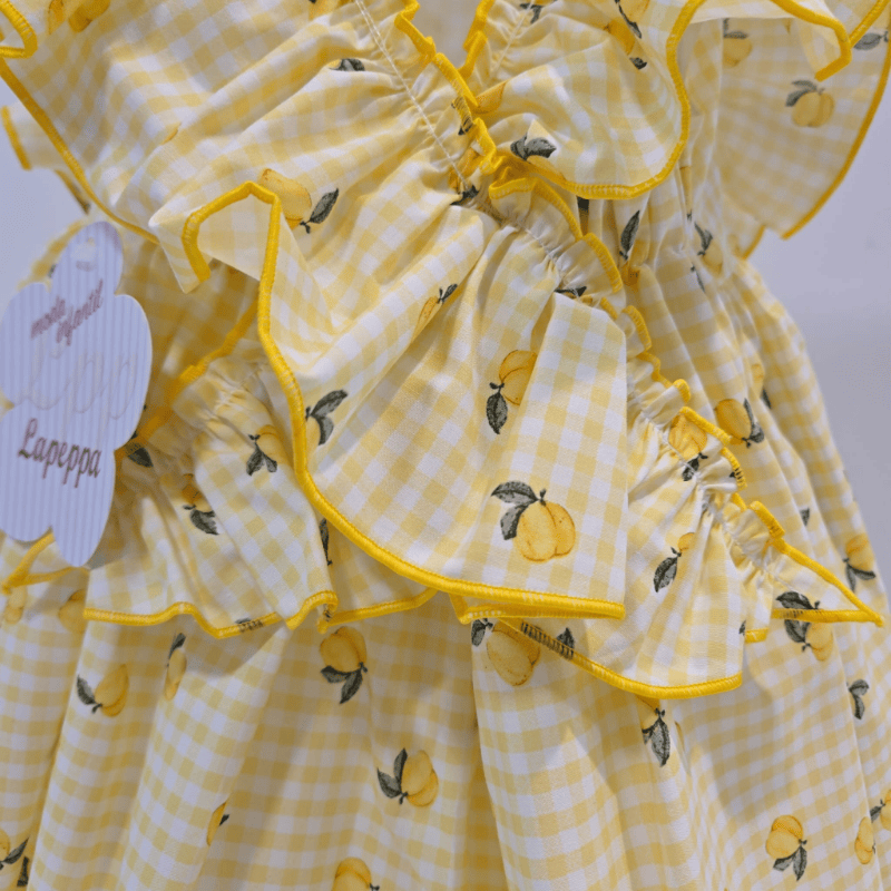 Vestido estampado vichy limones La Peppa primavera-verano 26