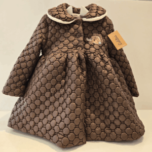 Abrigo guateado chocolate erizo Lolittos otoño invierno 2526