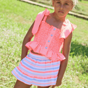 Conjunto falda-Shot bike flúor La Martinica verano 26