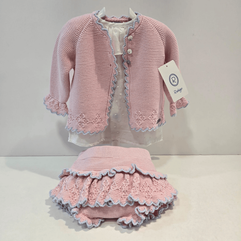 Conjunto set de 3 piezas rosa-azul Rahigo primavera verano