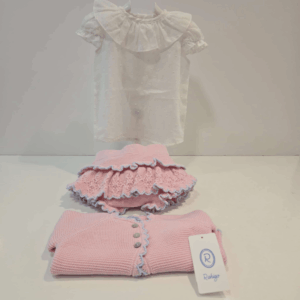 Conjunto set de 3 piezas rosa-azul Rahigo primavera verano