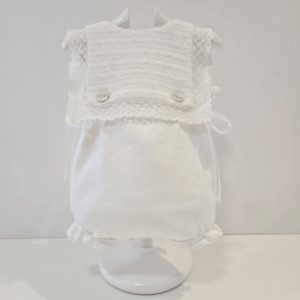 Ranita punto blanco alaia pechera encaje Paz Rodriguez verano