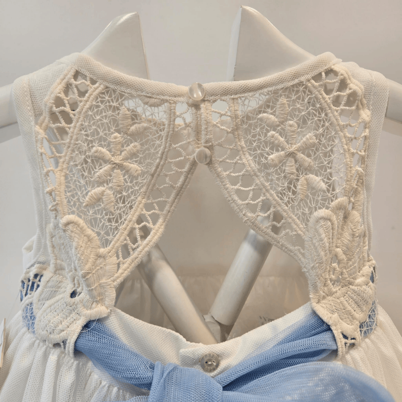 Vestido arras beige bordado La Peppa primavera verano