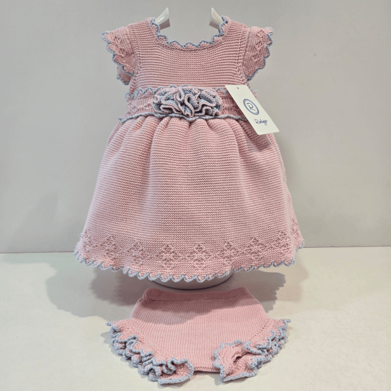 Vestido rosa y azul Rahigo algodón de azúcar primavera verano