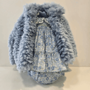Abrigo azul pelito colección Briana Lolittos invierno