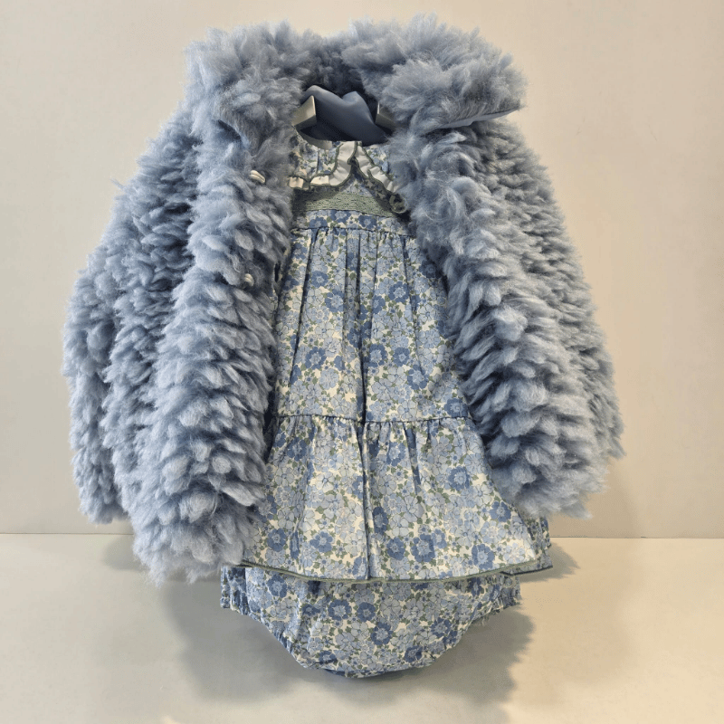 Abrigo azul pelito colección Briana Lolittos invierno