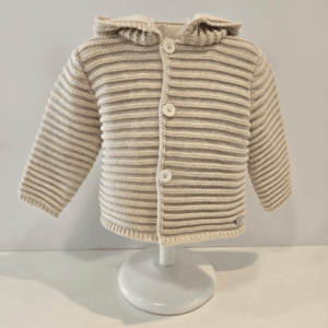 Chaquetón beige Punto cachemir Val Paz Rodríguez invierno