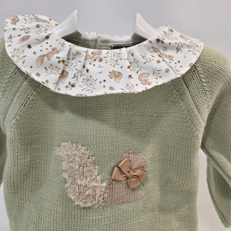 Conjunto niña Ardillas cuerpo punto braga tela Pangasa invierno - Imagen 3