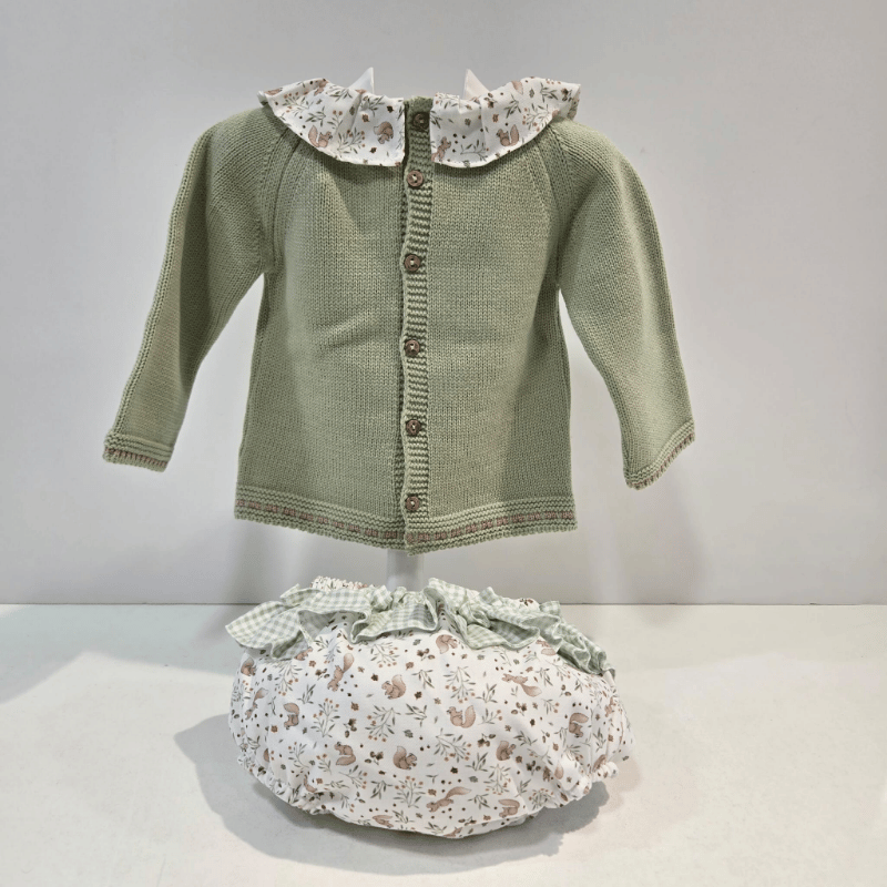 Conjunto niña Ardillas cuerpo punto braga tela Pangasa invierno