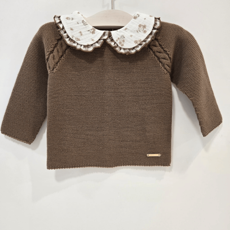 Conjunto niña chocolate jersey braga Pangasa invierno