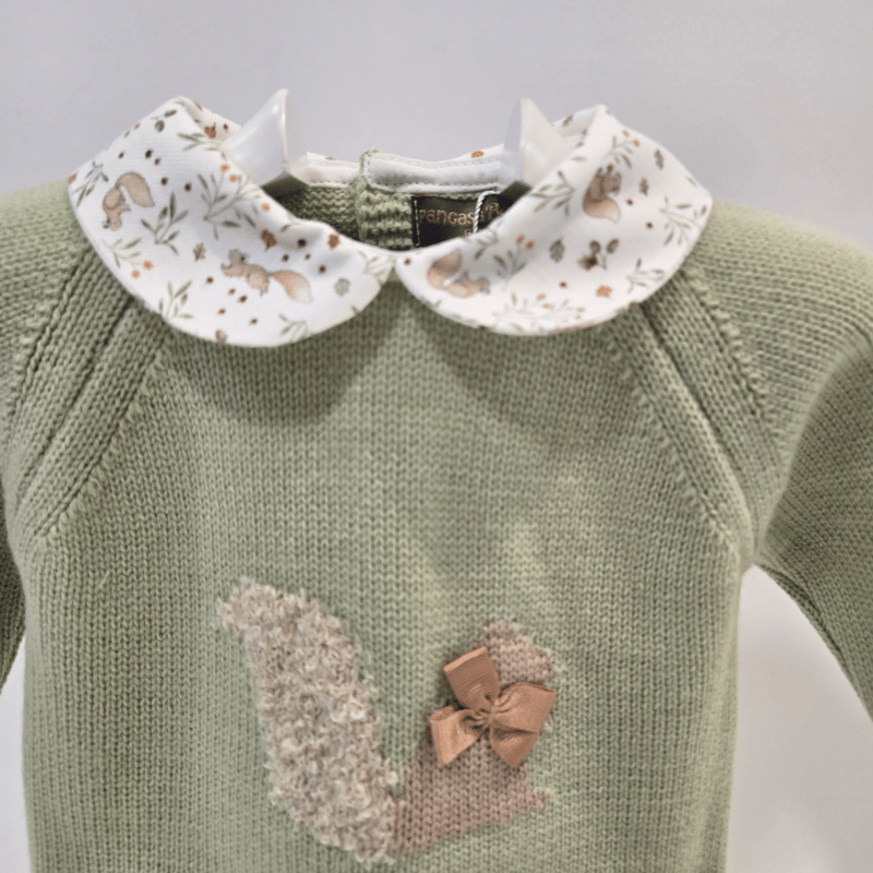 Conjunto niño jersey punto braga vichy Pangasa invierno