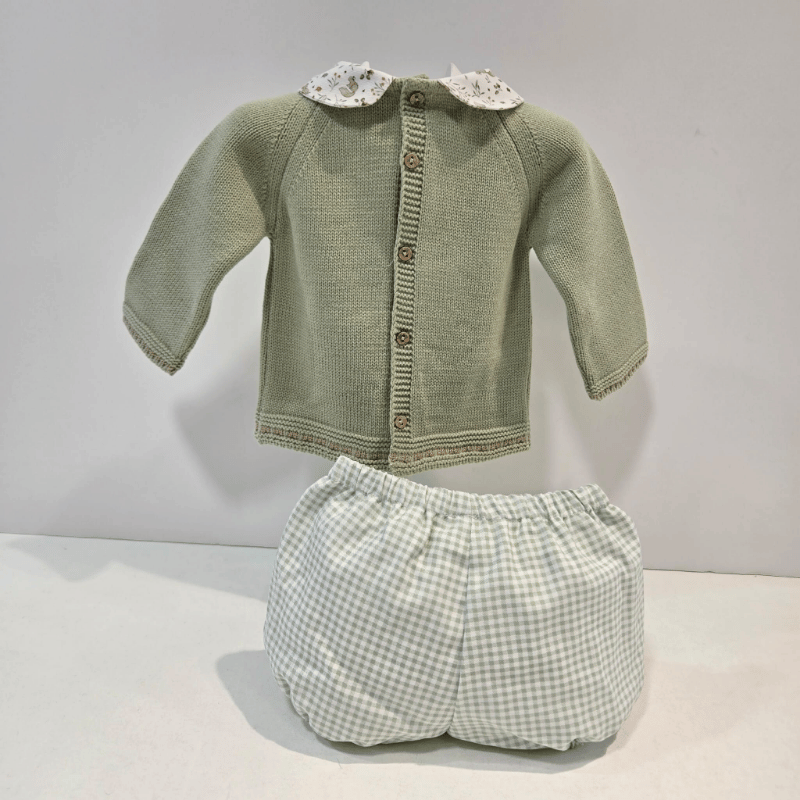 Conjunto niño jersey punto braga vichy Pangasa invierno