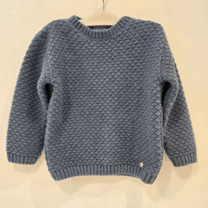 Jersey punto infantil esencial azul zafiro Paz Rodríguez invierno