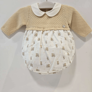 Pelele amarillo tiza colección Mel Paz Rodríguez invierno
