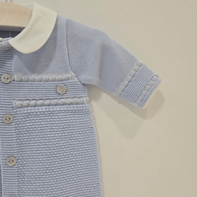 Pelele punto niño con pie cuello Fogar Paz Rodríguez invierno