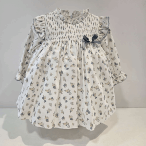 Vestido estampado azul zafiro Ponte de Paz Rodríguez invierno