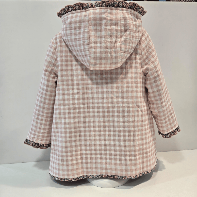 Abrigo Vichy flores reversible La Tata La Martinica invierno 26/27