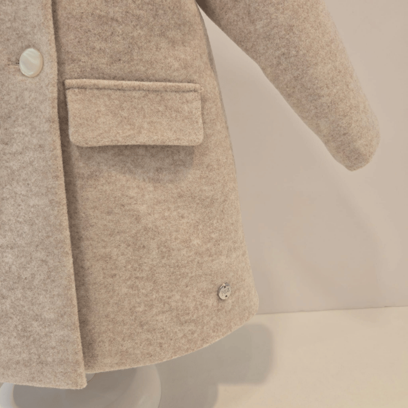Abrigo paño angora bebe e infantil Esencial Paz Rodríguez invierno