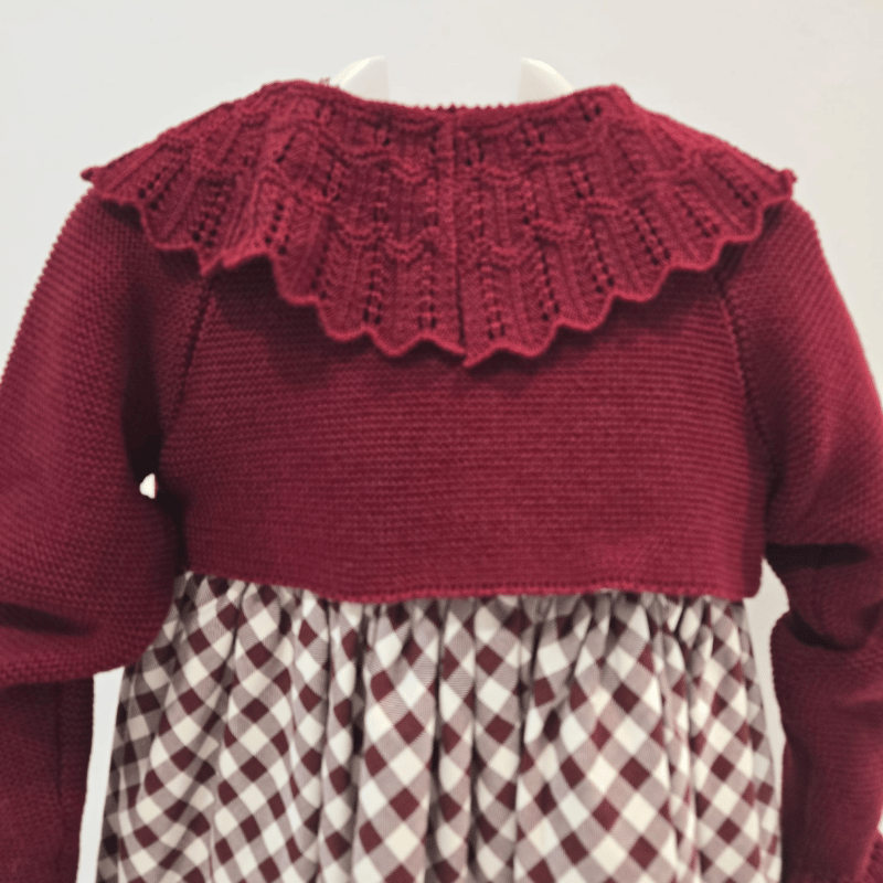 Chaqueta corta cuello ganchillo baul del peque La Martinica 26/27