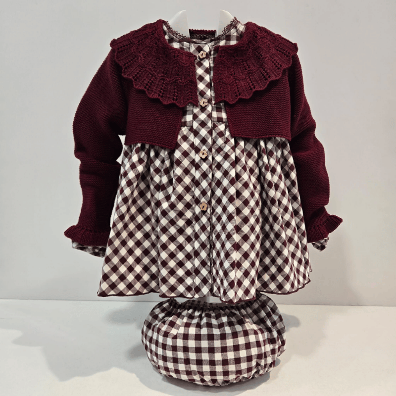 Chaqueta corta cuello ganchillo baul del peque La Martinica 26/27
