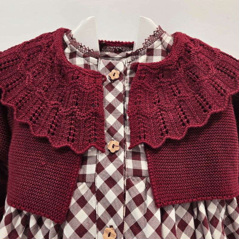 Chaqueta corta cuello ganchillo baul del peque La Martinica 26/27 - Imagen 5