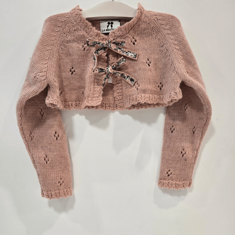 Chaqueta corta lazos colección la tata La Martinica Invierno 26/27