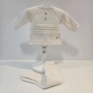 Conjunto Jubón y polaina crudo Fogar Paz Rodríguez invierno