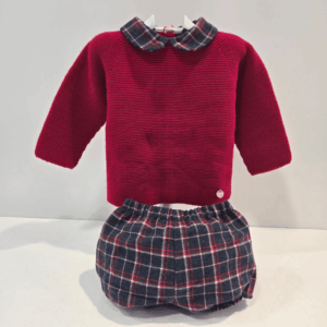 Conjunto niño especial Navidad punto/tela Pangasa invierno